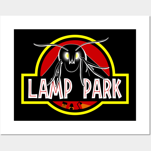 Lamp Park (moth lamp) Wall Art by Bomdesignz